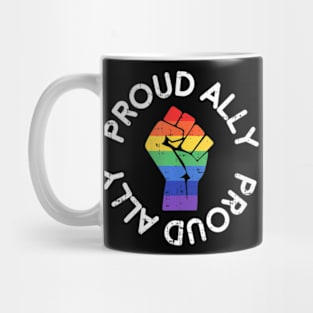 Proud Ally Gay Pride  LGBT Gay Lesbian Protest Mug